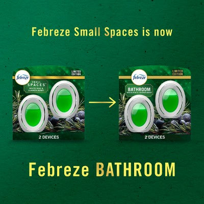 Febreze Bathroom Air Freshener - White Pine & Juniper Berry - 2ct
