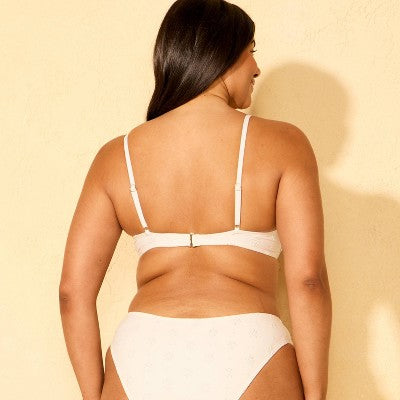 Women's Eyelet Light Lift Underwire Bikini Top 36DD