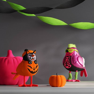 Featherly Friends 'Glitter' Felt Bird Halloween Decorative Figurine - Hyde & EEK! Boutique