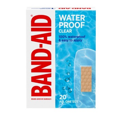 Band-Aid Brand Adhesive Waterproof Bandages - All One Size - 20ct