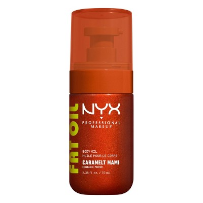 NYX Professional Makeup Fat Oil Body Oil with Vitamin E & Avocado Oil - Caramelt Mami - 2.36 fl oz