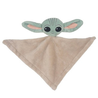 Lambs & Ivy Star Wars Cozy Friends The Child/Baby Yoda Lovey & Door Pillow Gift Set: Microfiber, Security Blankets