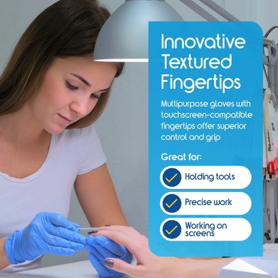 Inspire Nitrile Exam Gloves | THE ORIGINAL Quality Stretch Nitrile | 4.5 Gloves Disposable Latex Free Medical EMT (100, XXL)