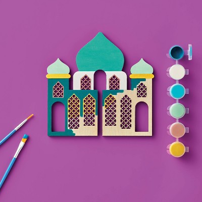 Ramadan Craft 3D Wood Mosque Painting Kit- Mondo Llama