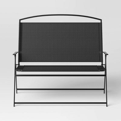 Sling Folding Outdoor Portable Patio Chair Black - Room Essentials (LOCAL PICKUP ONLY)