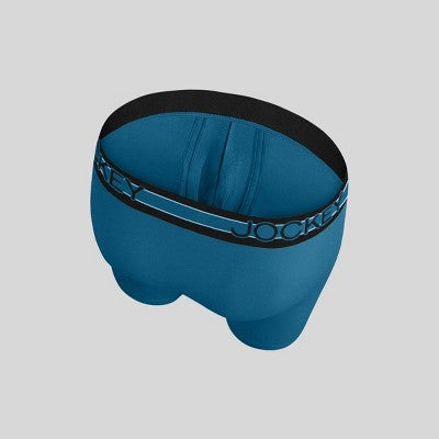 Jockey Generation Men's No Chafe Pouch Ultra Soft Stretch Boxer Briefs 3pk - Black/Light Beige/Dark Teal Blue S
