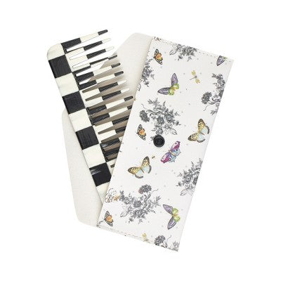 MacKenzie-Childs x Goody Comb and Case Courtly Check and Butterfly Toile - 2ct