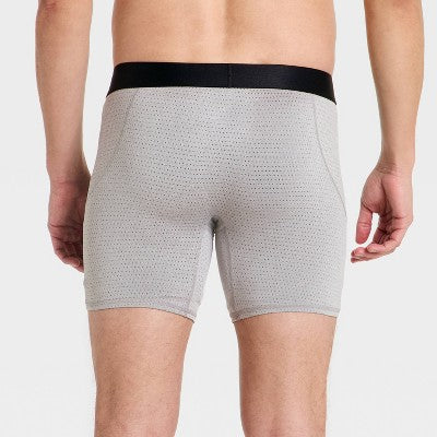 Men's 3pk Performance Underwear - All In Motion Heather Gray M