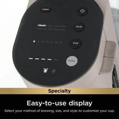 Ninja Pods & Grounds Specialty Single-Serve Hot & Iced Coffee Maker Stone