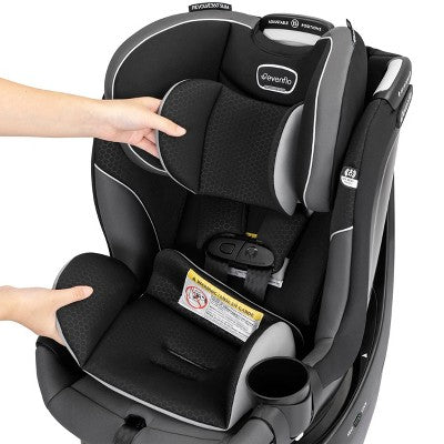 Evenflo Revolve 360 Slim 2-in-1 Rotational Convertible Car Seat - Canton Black (LOCAL PICKUP ONLY)