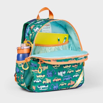 Toddler Boys' 14" Backpack Cars - Cat & Jack?: Toddler Boys Bookbag, Vehicle Pattern