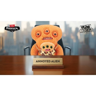 Fuggler Alien Orange Teddy Mini Rascals: Polyester Stuffed Monster Toy