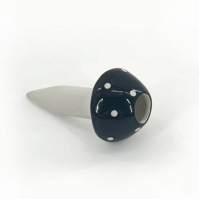 Ceramic Mushroom Watering Stake Black - Bullseye's Playground