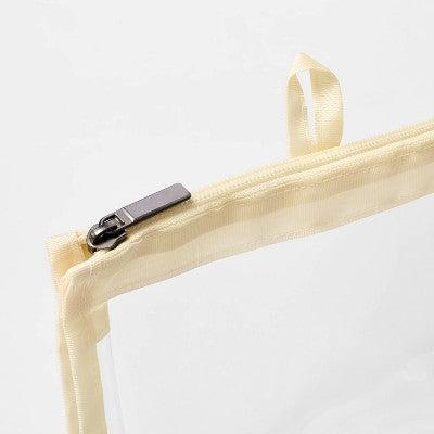 Clear Toiletry Bag Yellow - Open Story?