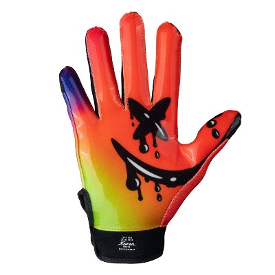 Cutters Game Day Receiver Gloves Youth - Drip Face S/M