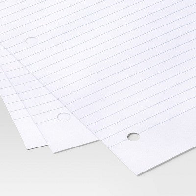 175ct College Ruled Loose Leaf Notebook Filler Paper - Dealworthy
