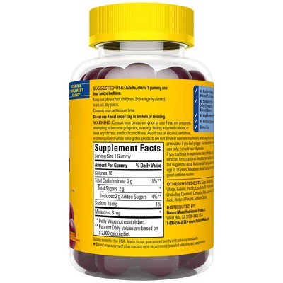 Nature Made Time Release Melatonin 3mg Gummies - 60ct
