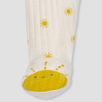 Carter's Baby Sun Graphic Footed Pajamas - Yellow 9M