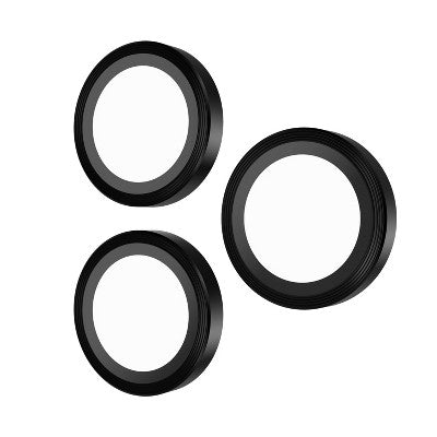 Case-Mate Apple iPhone 16 Pro/iPhone 16 Pro Max Aluminum Ring Lens Protector - Black: Dust-Resistant