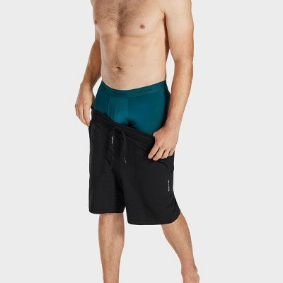 Pair of Thieves Men's Quick Dry Boxer Briefs 3pk - Green XL: Polyester Spandex Mid Rise Knit