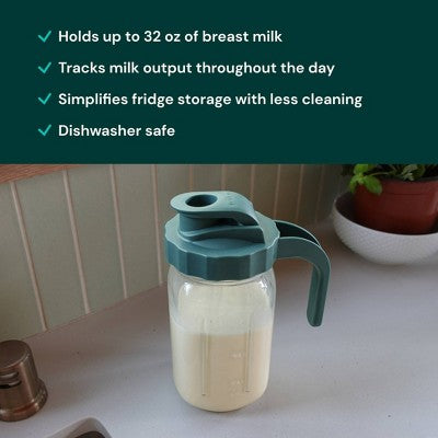 WILLOW Glass Breast Milk Pitcher