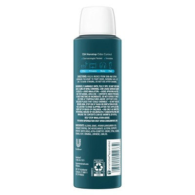Degree 72H Odor Protection Whole Body Deodorant Spray for Men Ocean Rush - Aluminum-Free 4oz