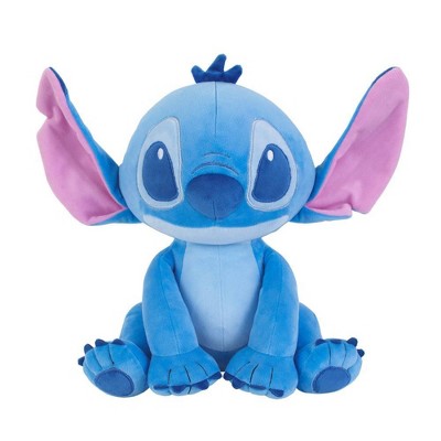 Disney 16" Stitch Stuffed Plush: Baby Blanket, Solid Pattern