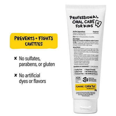 Made By Dentists Kids Bulldog Fluoride Anticavity Toothpaste - Bubble Gum - 4.2oz