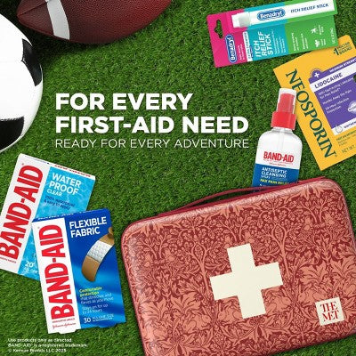 Band-Aid Build Your Own First-Aid Kit Red Bag