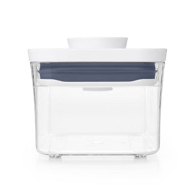 OXO POP 0.6qt Plastic Rectangle Airtight Food Storage Container White: Dishwasher-Safe, Silicone Lid