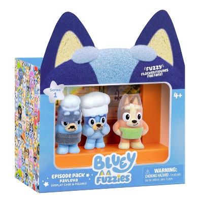 Bluey Fuzzies Episode Pack Pavlova Display Case and Figures