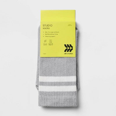 Yoga Crew Socks - Gray - All In Motion