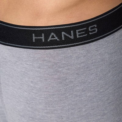 Hanes Premium Men's Cotton Stretch Boxer Briefs - Gray/Blue S