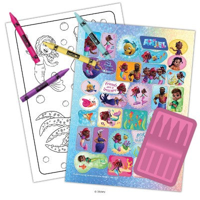 Disney Jr Ariel Coloring Book with Crayons