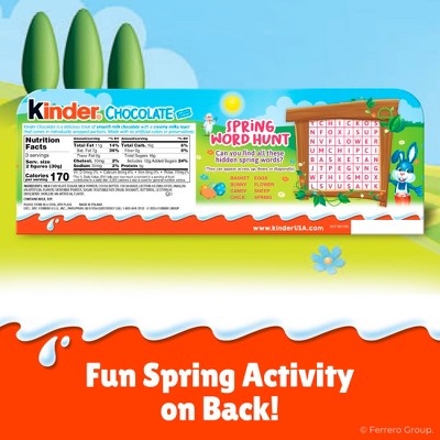 Kinder Easter Milk Chocolate Figures - 3.1oz/6ct