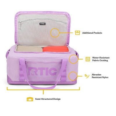 45L RTIC Outdoors Road Trip Structured Collapsible Duffel Bag Medium - Lavender