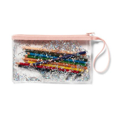 Clear Iridescent Pencil Pouch - up & up