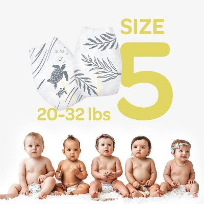Parasol Clear+Dry Natural Disposable Diapers - Size 5 - 44ct