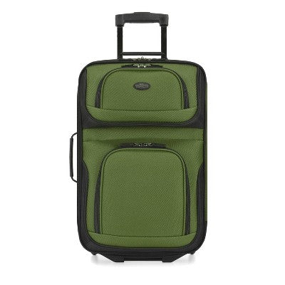 U.S. Traveler Rio 2pc Expandable Softside Carry On Luggage Set - Dark Green