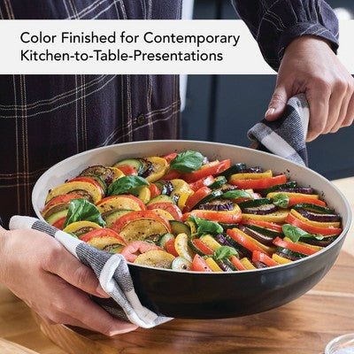 KitchenAid 9pc Ceramic Forged Aluminum Nonstick Cookware Set Onyx Black: Dishwasher-Safe, Glass Lids, Gas & Electric Compatible (LOCAL PICKUP ONLY)