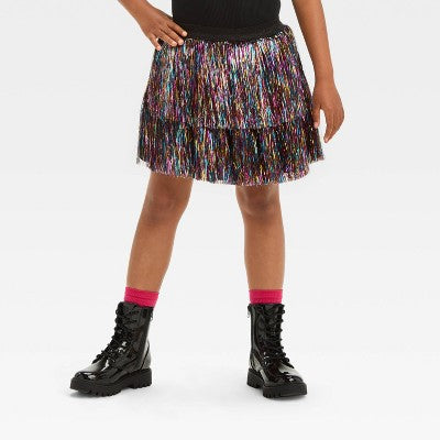 Kids' Pop Star Halloween Costume Tinsel Skirt One Size Fits Most - Hyde & EEK! Boutique