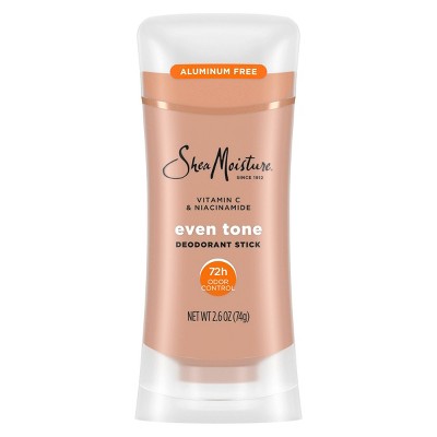 SheaMoisture Solid Deodorant Stick Even Tone - Vitamin C & Niacinamide - Aluminum-Free 2.6oz