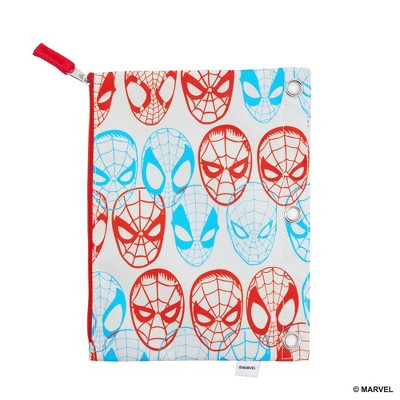 Yoobi Marvel Single Zip Binder Case Spider-Man Pattern, School Supplies