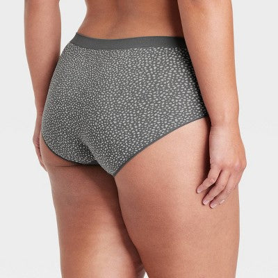 Women's 6pk Seamless Hipster Underwear - Auden Assorted Color XXL: Solid & Stripe Knit, Pull-On Style
