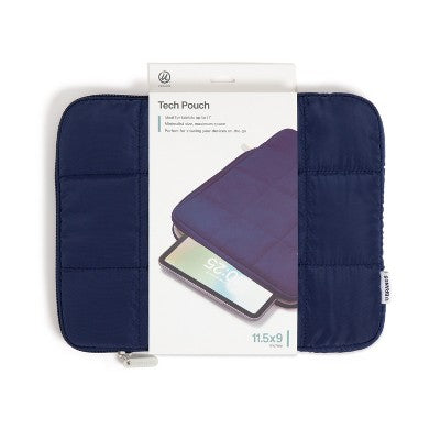 U Brands 11.5"x9" Nylon Puffer Tech Pouch Storm