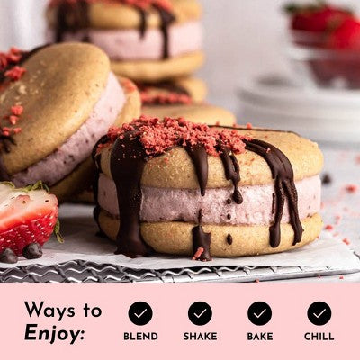 Just Ingredients Strawberries and Cream Protein Mix - 1.49lb - 15 servings