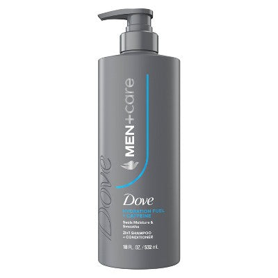 Dove Men+Care 2-in-1 Hydration Fuel + Caffeine Shampoo and Conditioner - 18 fl oz