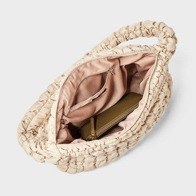 Puffer Hobo Shoulder Bag - Wild Fable Tan