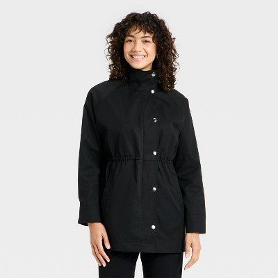 Women's Femme Anorak Jacket - A New Day Black M