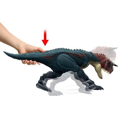 Jurassic World Charge N Chomp Carnotaurus Running Roaring Dinosaur Action Figure, Digital Play